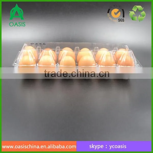 Customized PVC plastic foldable egg box