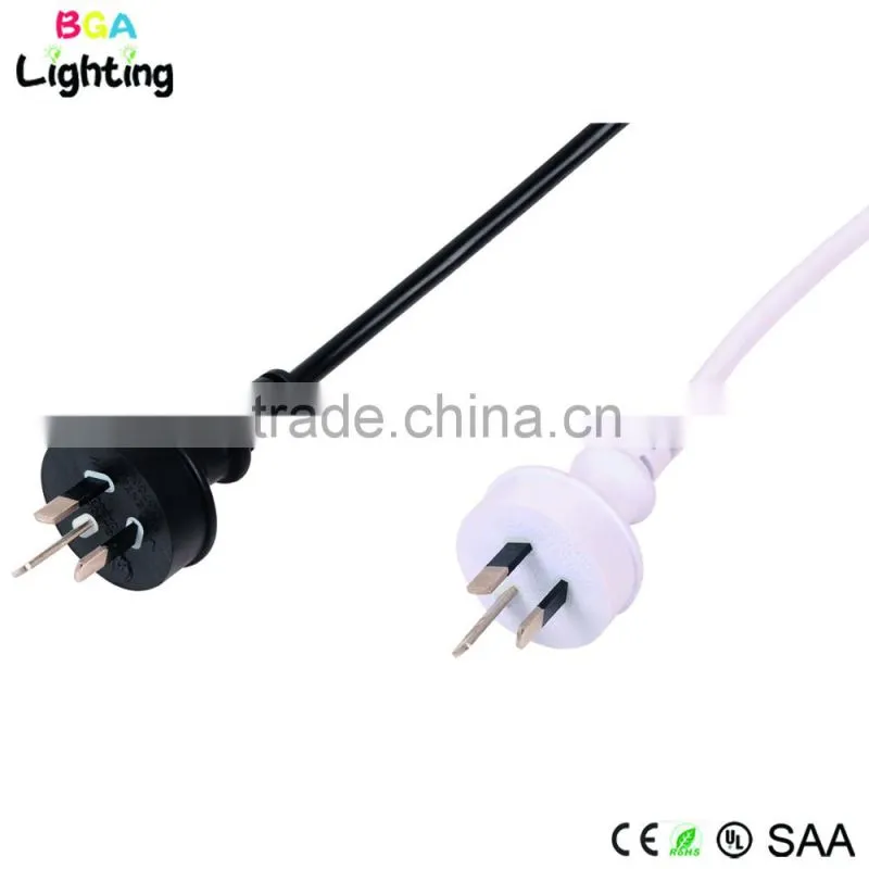 SAA Australia 2 pin plug cord with flat copper braided wire