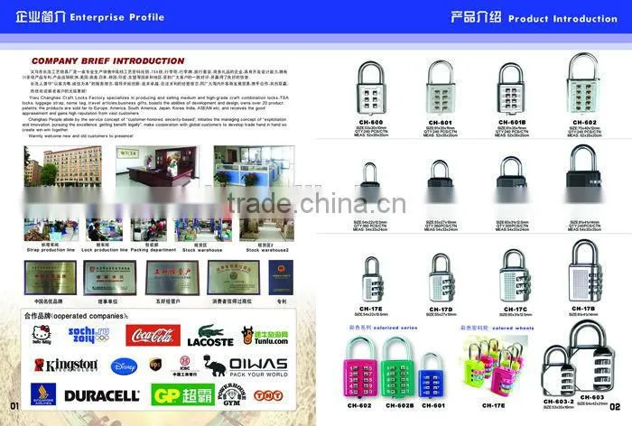 new fashion safety padlock for luggage