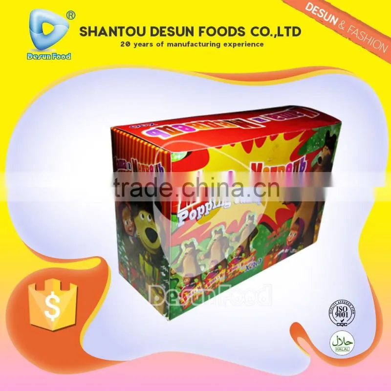 MashaBear pop pop candy with foot lollipop(100% popping candy)