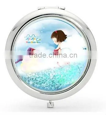 Hot sale custom pocket mirrors logo/enamel pocket mirror