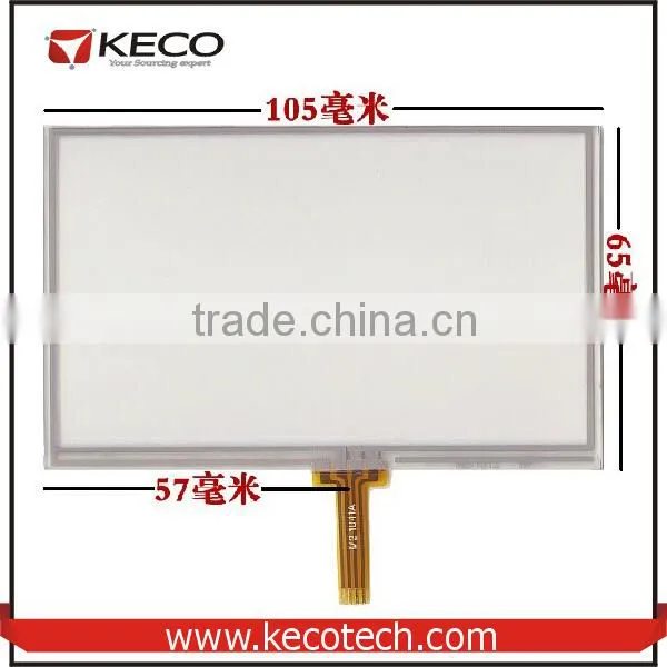 4.3" inch general 4 wire resistive 105*65mm touch panel glass digitizer screen