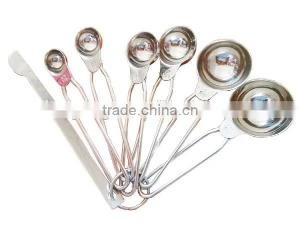 stainless steel metal measuring spoon set