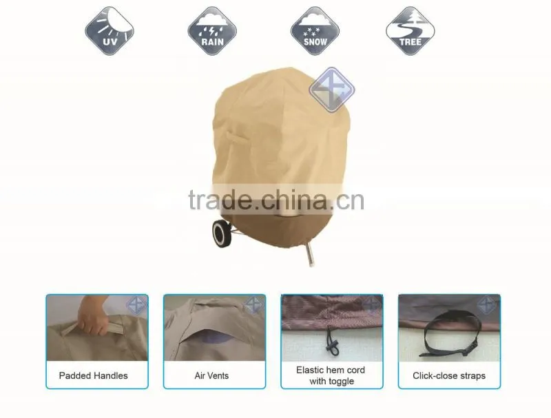 Deluxe Kettle-Style Barbecue Grill Cover