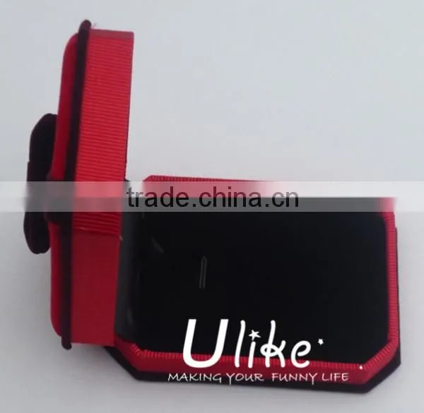 beautiful velvet red jewelry ring gift box with bowknot ring jewelry box velvet double ring box wedding items