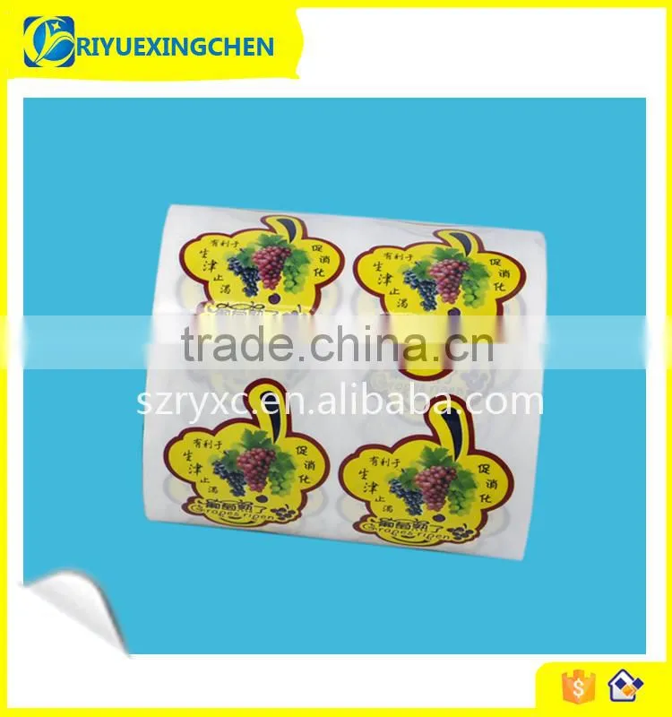 Custom adesive label sticker for packaging of fruit