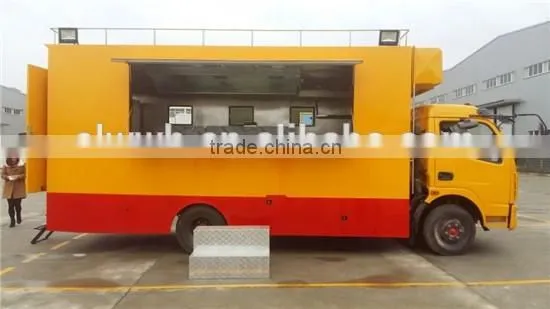 Fast food selling truck, mobile food truck