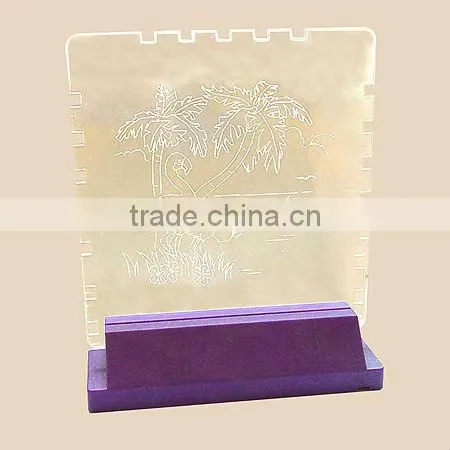 Led light base rotating for 3d crystal/Crystal Decoration
