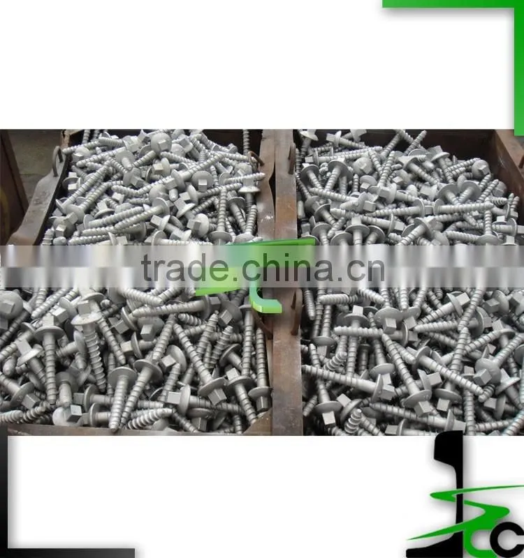 Railway coach screws/screw spikes/Galvanized sleeper screws