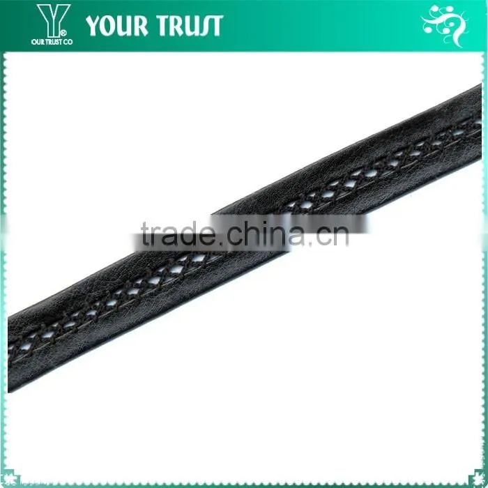 Width 1.2 Centimeter Black Silver Metallic Nylon Braid Trimming