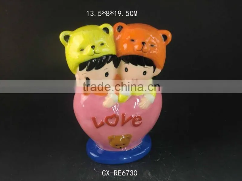 human figure high grade ceramic gift for new couple for weddings