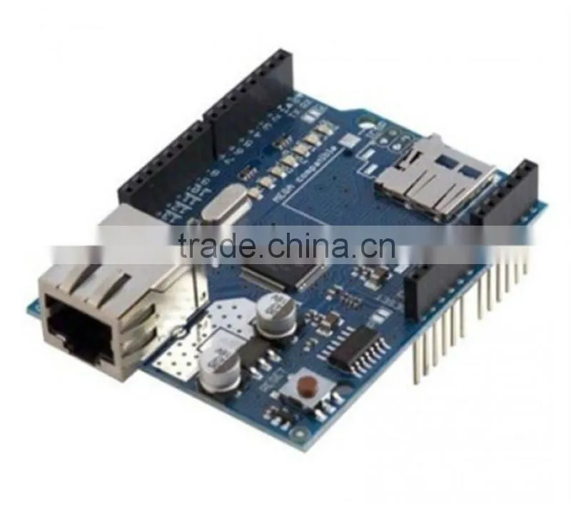Connectors transistors capacitors resistance Assemblying Blue PCB