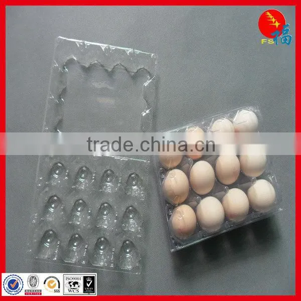 plastic egg packaging tray in pet film