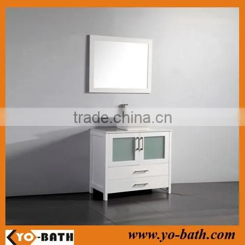 36" popular bathroom vanity with phoenix stone countertop and ceramic basin