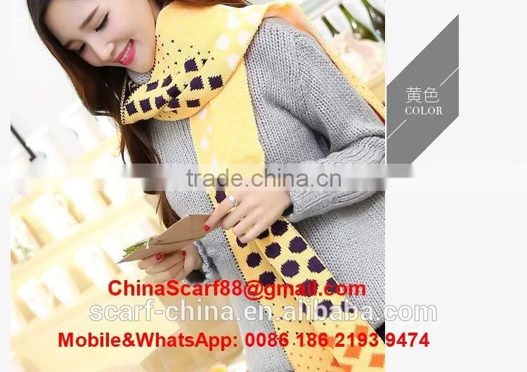 Wholesale dot wool scarf