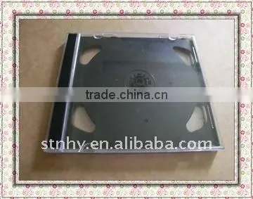 10.4mm double black tray clear CD case