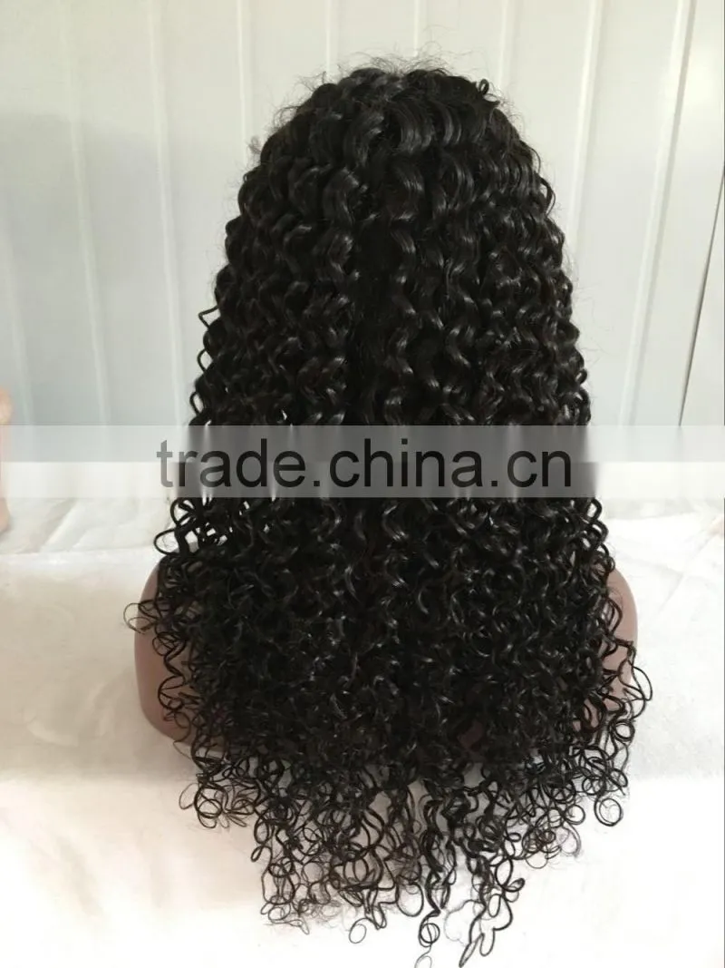 cheap human hair indian remi full lace wig with baby hair