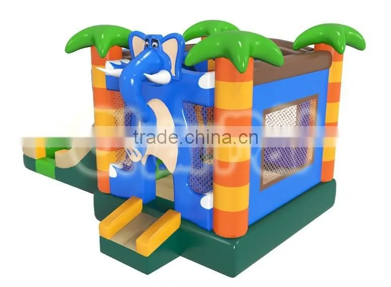 2016 New Design Best quality inflatable backyard bouncers,inflatable bouncers hawaiiwar bouncers, elephant castle