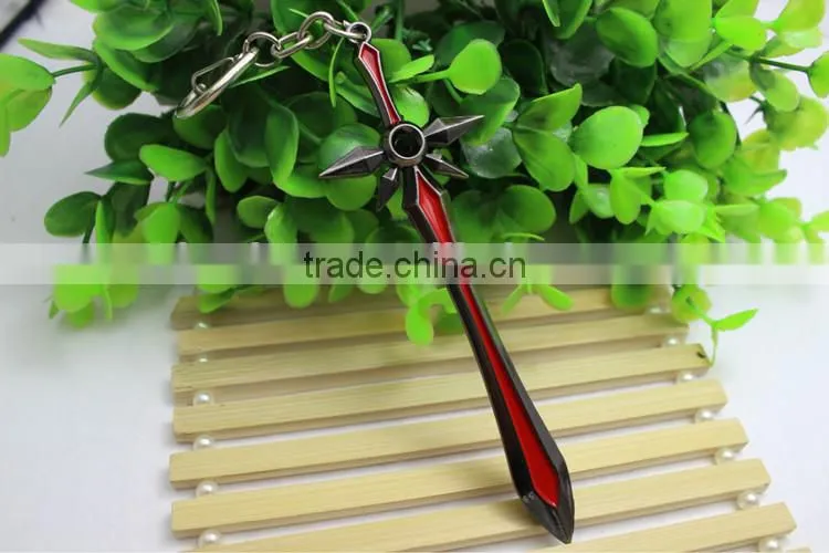 Online game weaponry equipped Keychain,cheap metal keychain,promotional Marketing gifts
