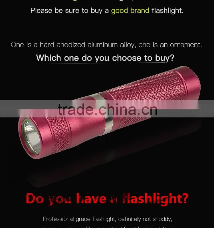 LuckySun Designer hot selling 200m long range 10440 AAA battery Night Torch lanterna led