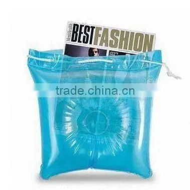 promotion inflatable beach travel pillow bag in 1 for travel