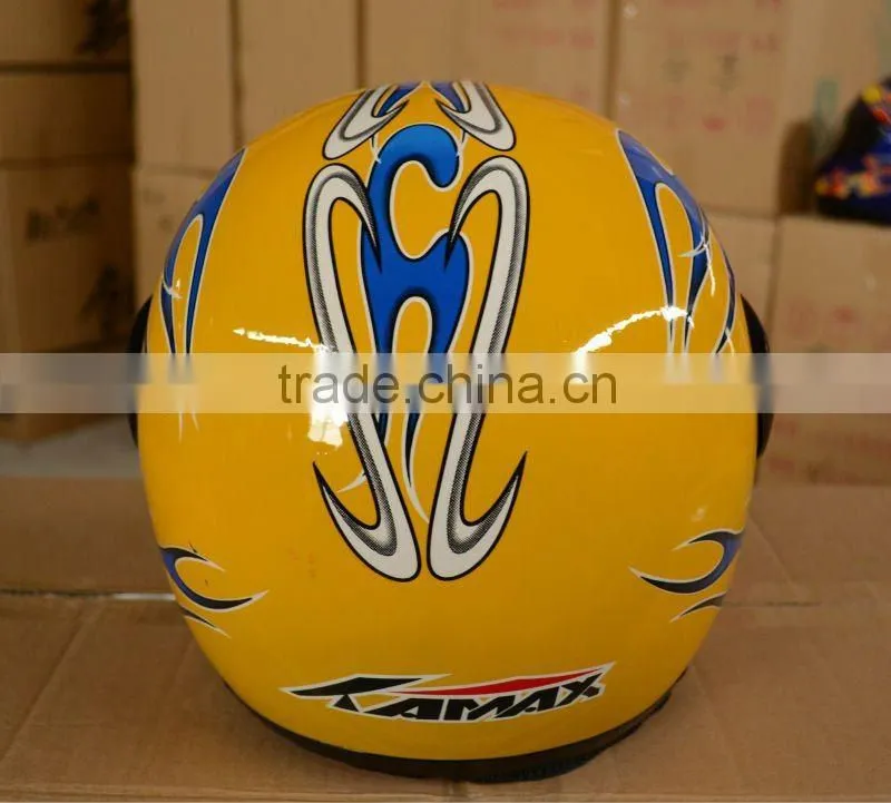 KAMAX Motorcycle Full face hemlet YELLOW