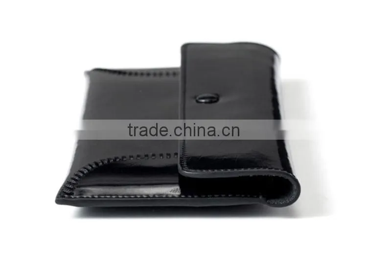 Vintage hadnmade wallets leather sample with inside zipper money bag