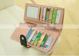 2014 sweet pu wallets with white color wholesale