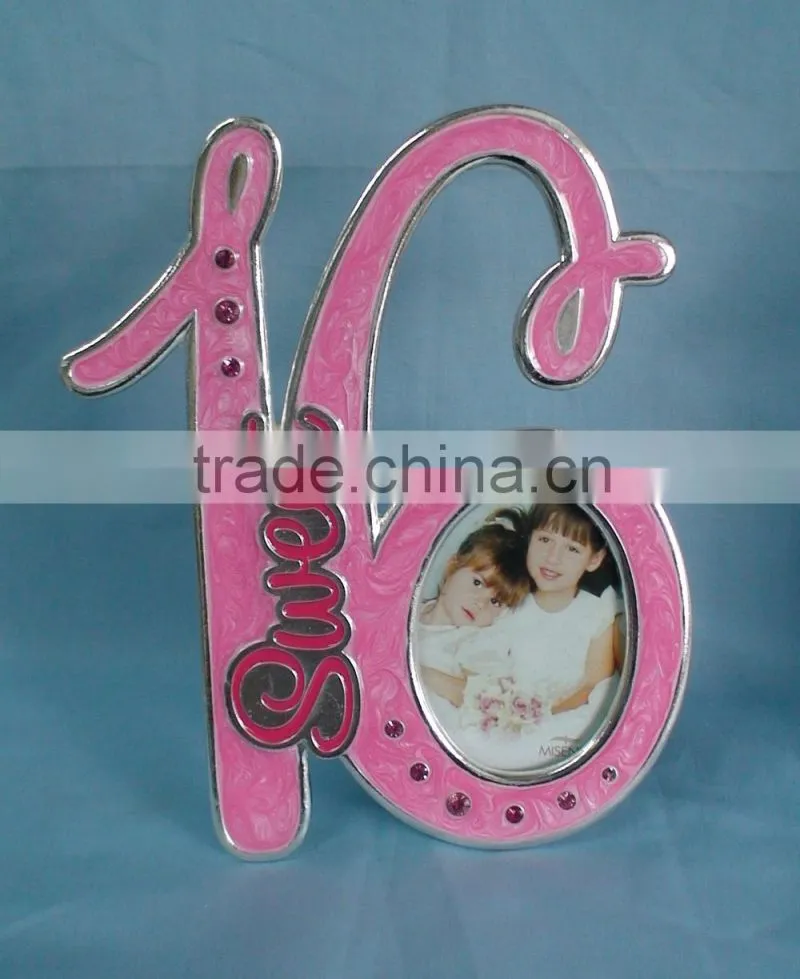 sweet honey girl metal zinc alloy photo frame