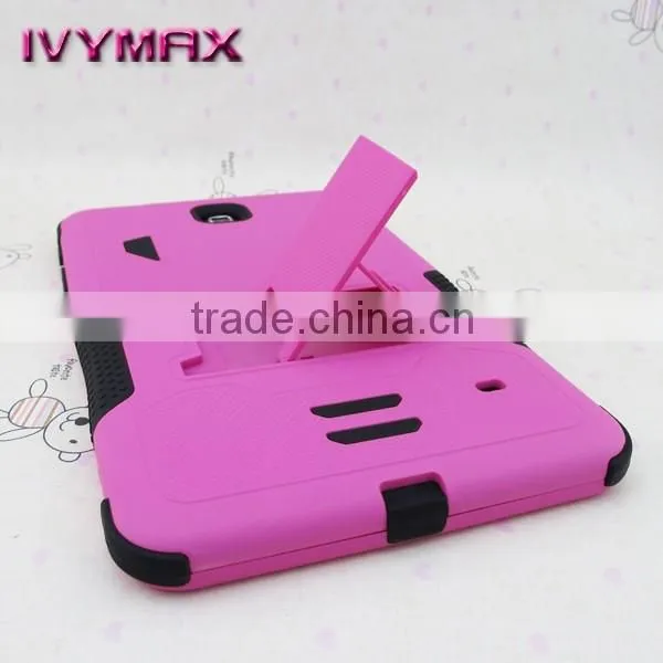 Armor combo case for Samsung T330 tablet dual layer covers with stents