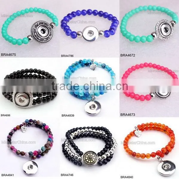 Rose gold snap button jewelry cuff bangles bracelets