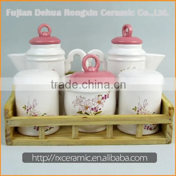 Wholesale High Quality Best Price mini ceramic condiment set