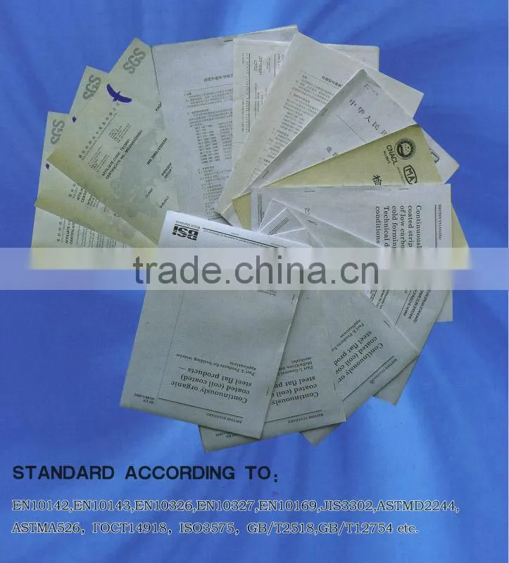 Galvanized steel sheet and coil 112118