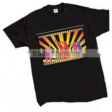The most popular EL T-shirt (Factory Price, Good Quality)