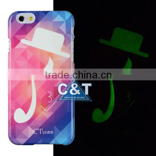 C&T Black hat music customized oem hard case for iphone 6 back cover