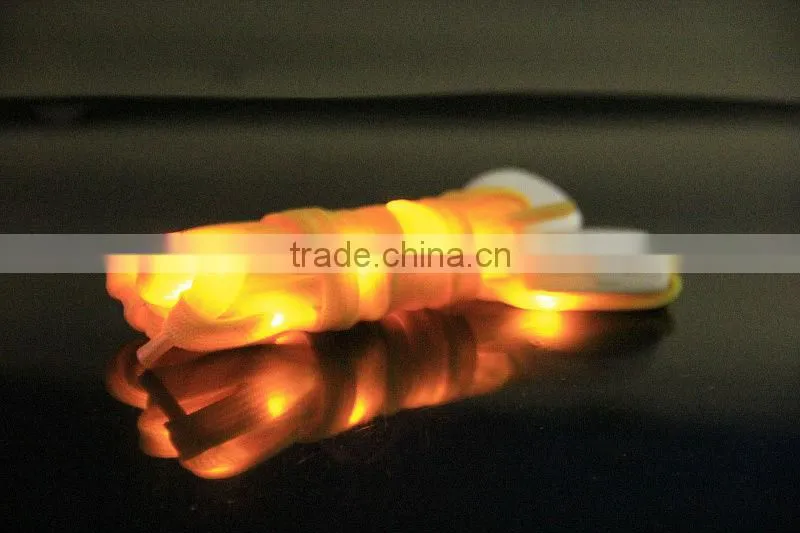 2014 new item nylon led lighting strip shoelace