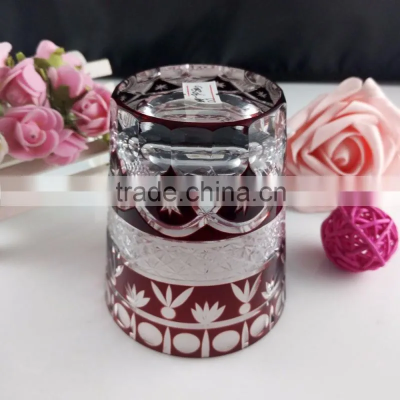 350ml beautiful crystal cup glass cup for wedding party and home