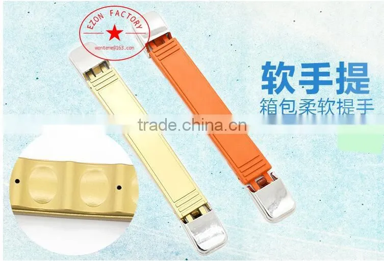 Brief case soft flexiable luggage case soft plastic handle /aluminum case plastic carrying handle ndle