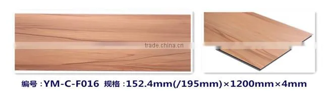 Indoor decorative Wood Grain Click WPC Flooring tiles