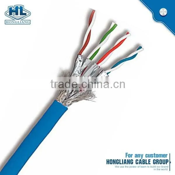 Fluke Test Passed 300m 4 Pair Cat6 utp 24 awg flat network cable with Fire Resistant