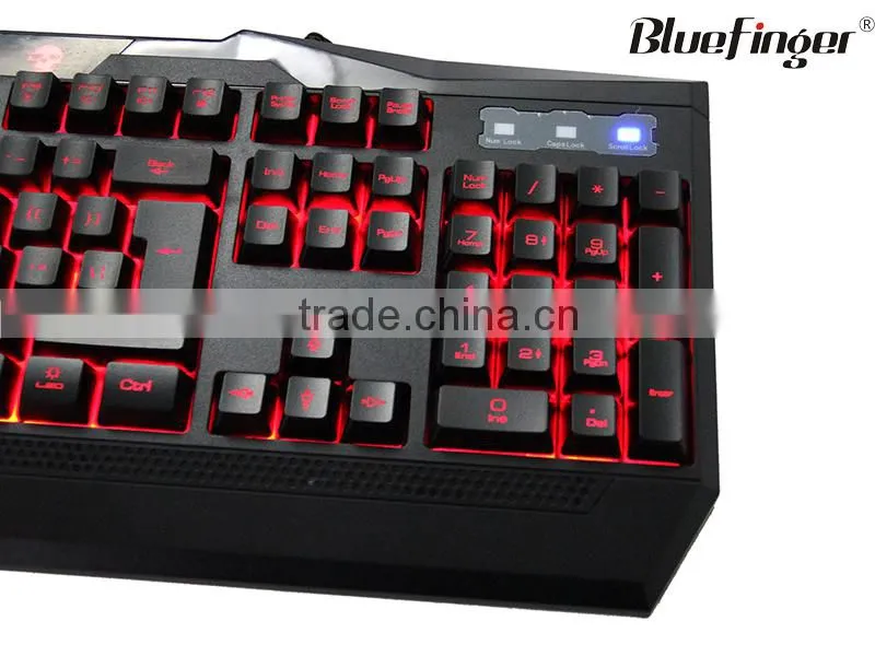 USB Adjustable colored Backlit LED Gaming Keyboard for Laptop Desktop