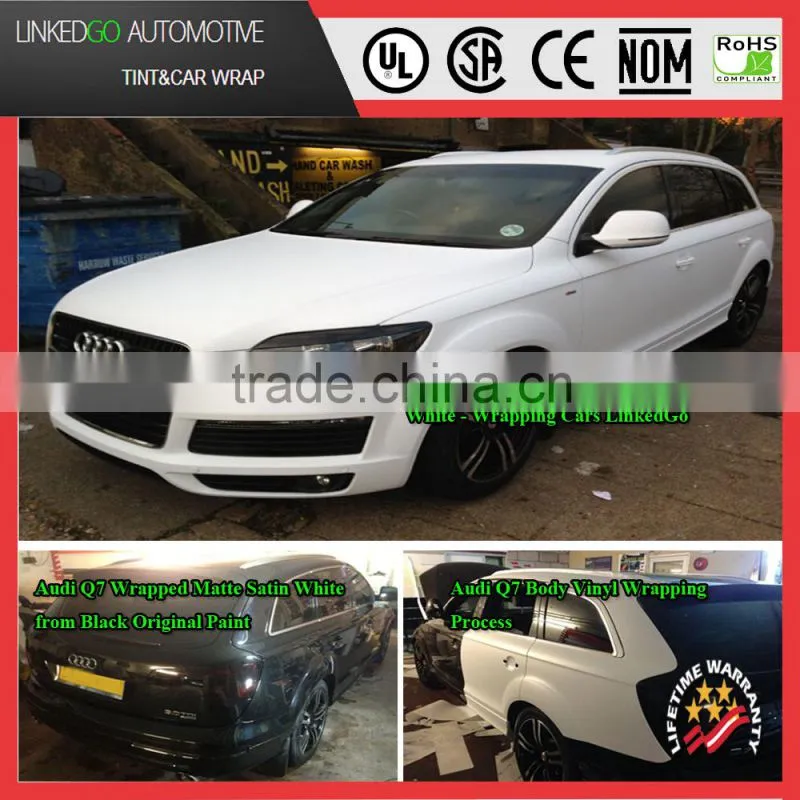Good quality 1.52*20m waterproof vehicle wraping film with air bubble channel car body sticker