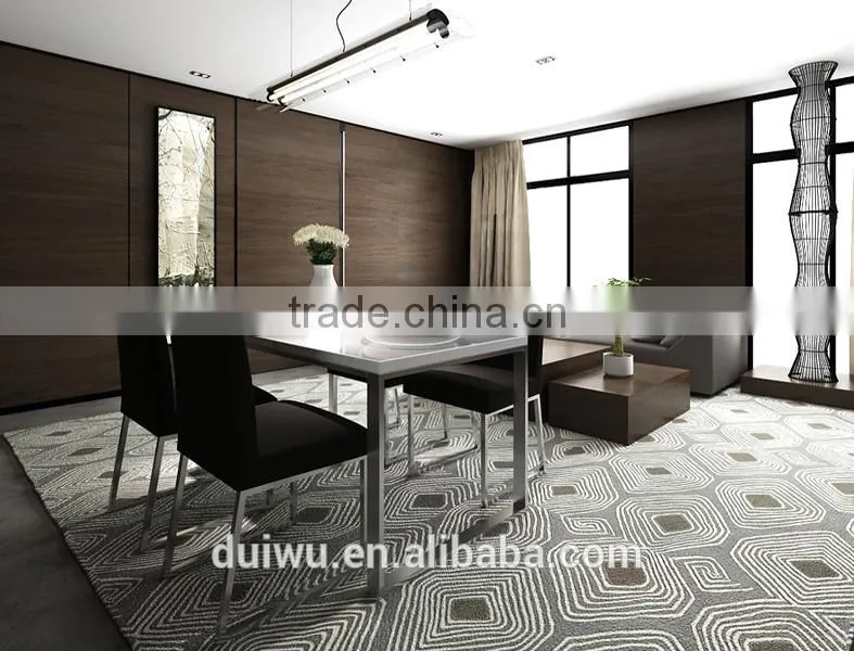 Thickness 20mm natual marble inlay dining metal table