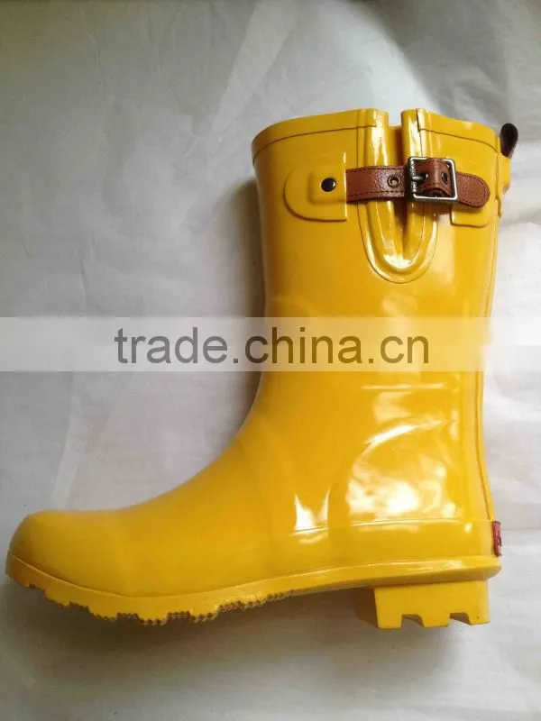 half boot latest design women rubber boots