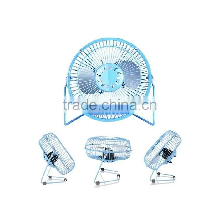 High speed cooling fan 4" colorful small table fan
