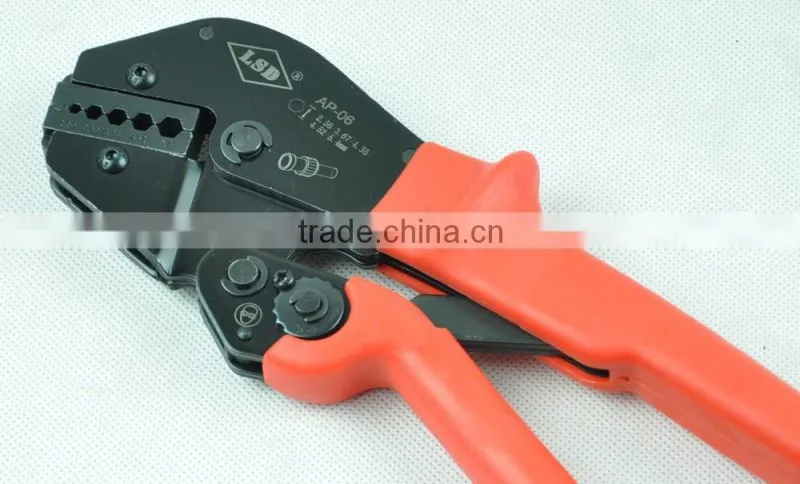 made in china coaxial crimping tool AP-06 for crimp 2.56/3.67/4.35/4.52/5.4mm cable and connectors ratchet coax cable crimper