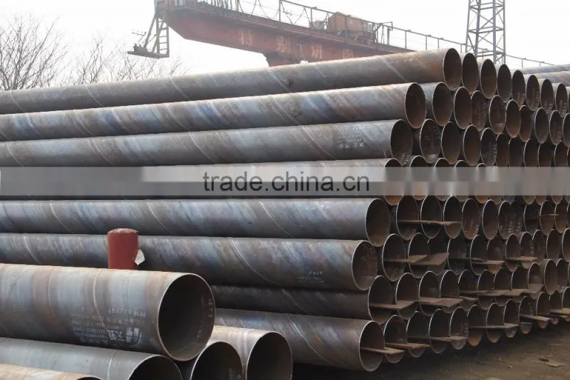 API 5L Q235B SSAW/Submerged Arc Welded Mild Steel Pipe for pilling,oil,water transmission