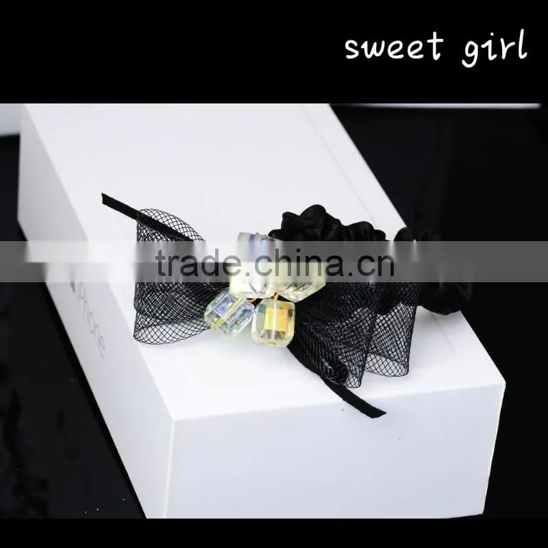 Section hair clip with rubber band Salon hair clip-f44