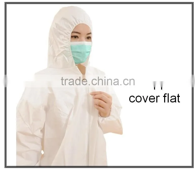 2014 hot selling medical avoiding bacterial disposable coverall