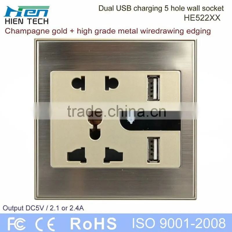 86 type mounting box for HE-522 series and HE-530 series USB wall socket using